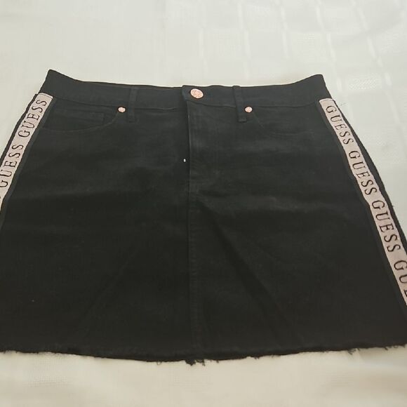 Guess Black and Gold Mini Pencil Skirt - Picture 13 of 16